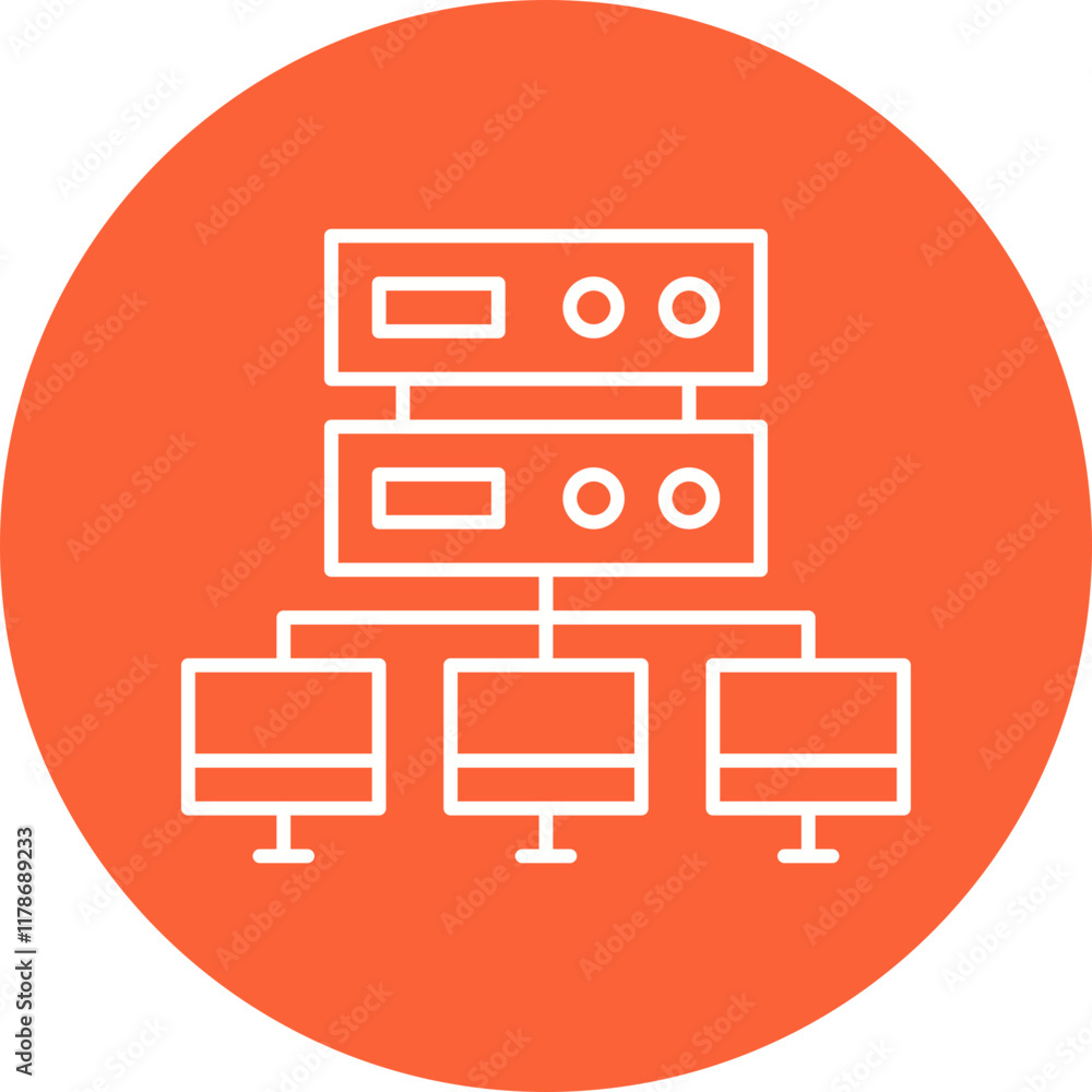 Load balancing icon single vector illustration Load balancing icon single vector illustration
