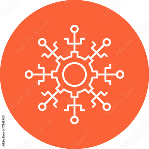 Complexity icon single vector illustration