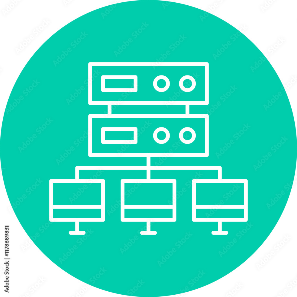 Load balancing icon single vector illustration Load balancing icon single vector illustration