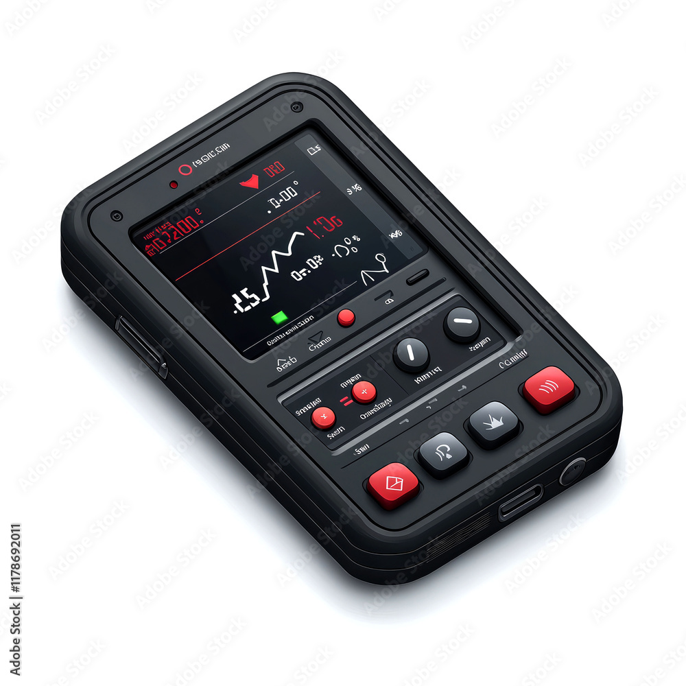Sleek Black Handheld Digital Device with User-Friendly Interface and Precise Measurements. Perfect for Professionals and Tech Enthusiasts. Sleek Black Handheld Digital Device with User-Friendly Interface and Precise Measurements. Perfect for Professionals and Tech Enthusiasts.