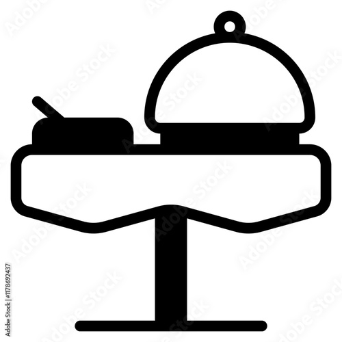 banquet icon with mixed style. Suitable for website design, logo, app, UI and etc. Based on the size of the icon in general, so it can be reduced.