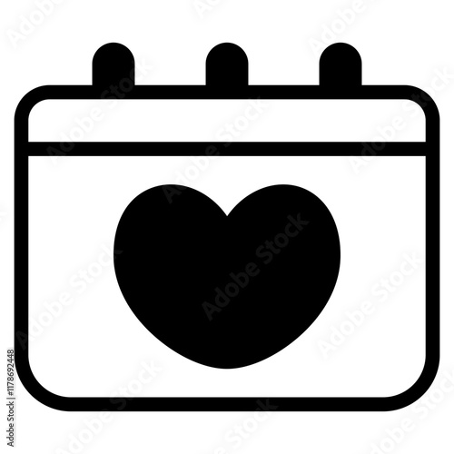 calendar icon with mixed style. Suitable for website design, logo, app, UI and etc. Based on the size of the icon in general, so it can be reduced.