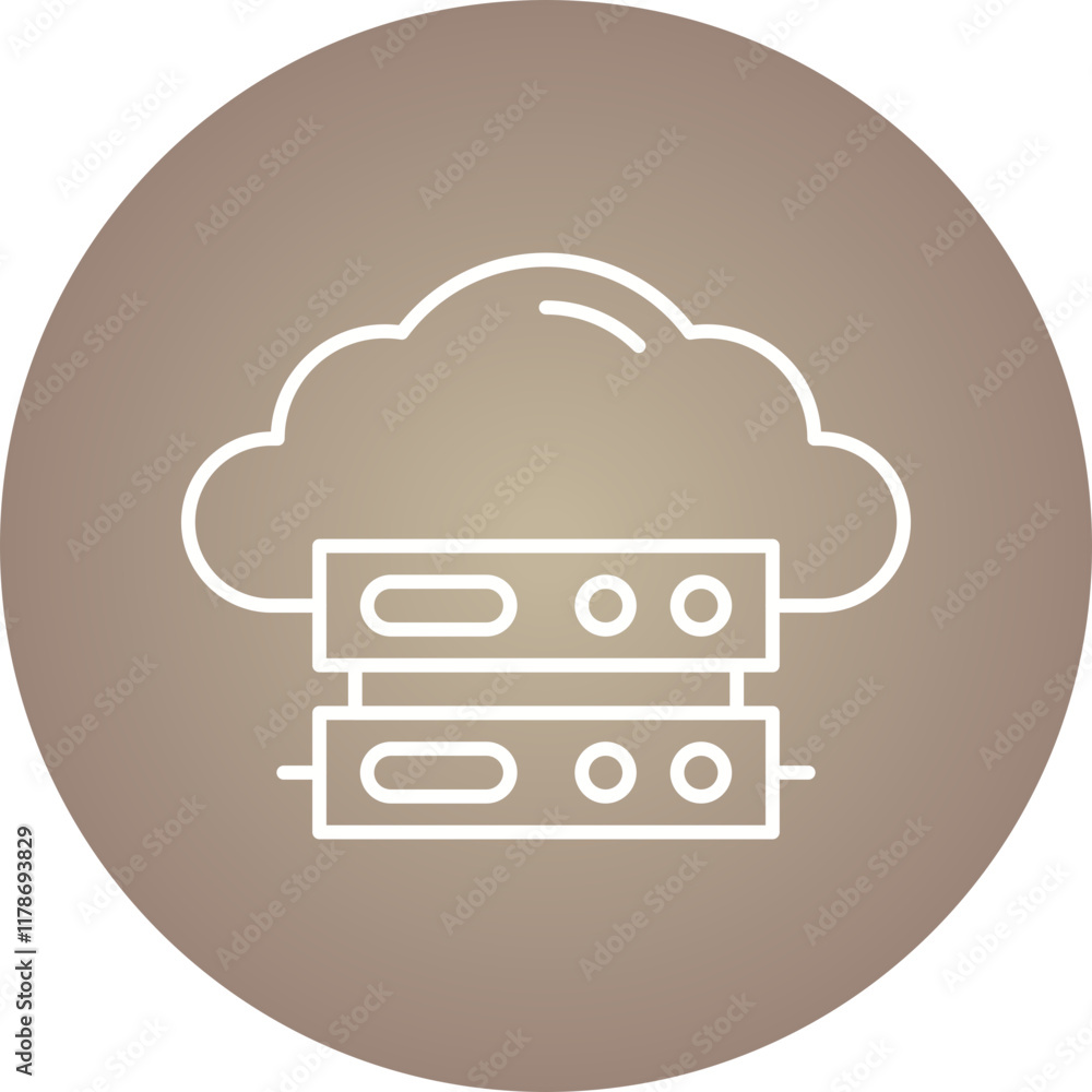 Cloud Computing icon single vector illustration Cloud Computing icon single vector illustration