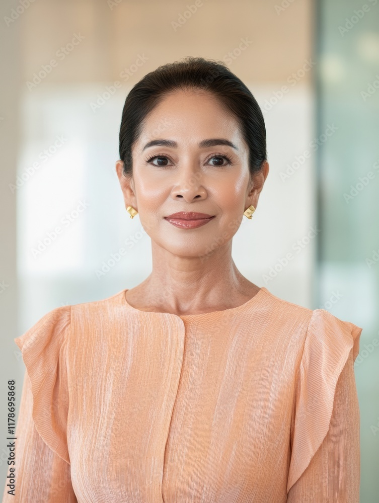 Confident Female Professional in Modern Office Setting Confident Female Professional in Modern Office Setting