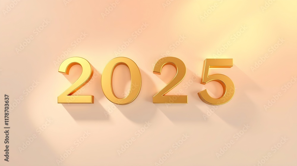 3d text 2025 gold realistic rendering celebration 3d text 2025 gold realistic rendering celebration
