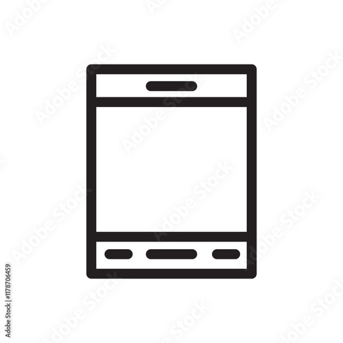 Mobile phone with a sleek design, screen, and buttons, representing communication and portable technology.