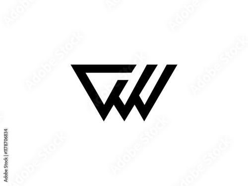 WDV Logo Design Vector Art