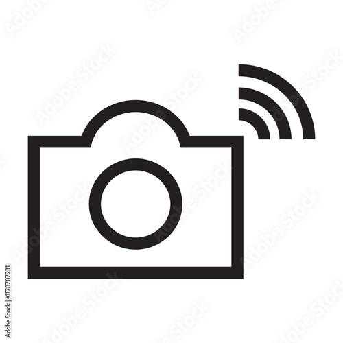 Camera icon, representing photography, capturing moments, or visual media.