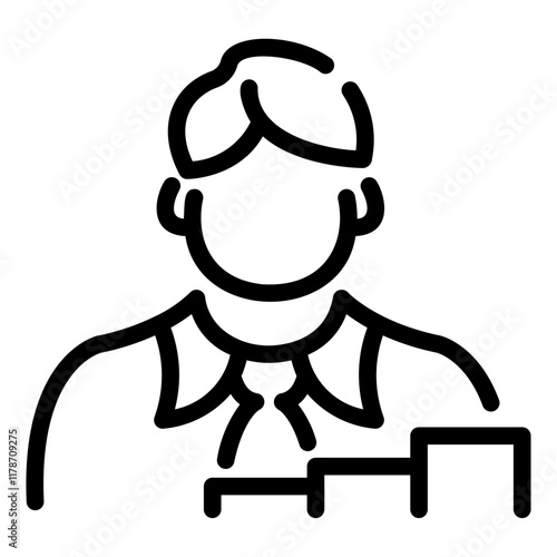 career promotion Line Icon