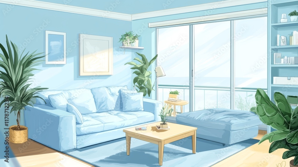 Obraz premium living room interior