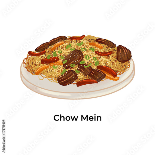 Chinese Traditional Cuisine Chow Mein
