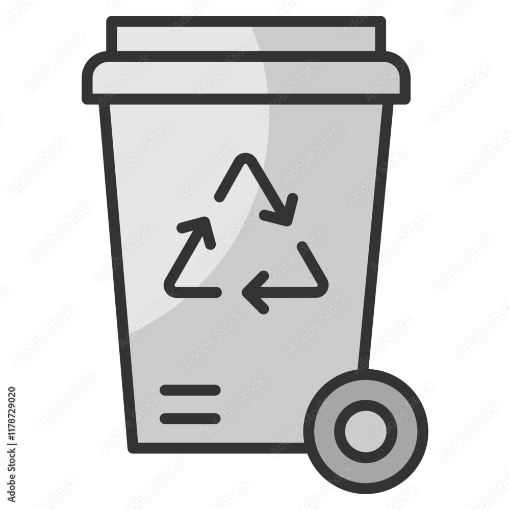 Recycling Bin Icon Element For Design Recycling Bin Icon Element For Design