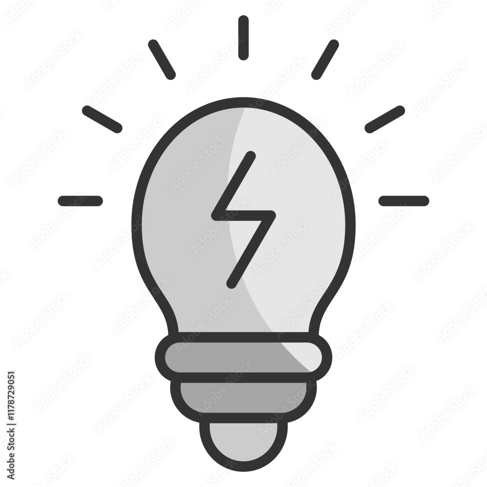 Led Lightbulb Icon Element For Design Led Lightbulb Icon Element For Design