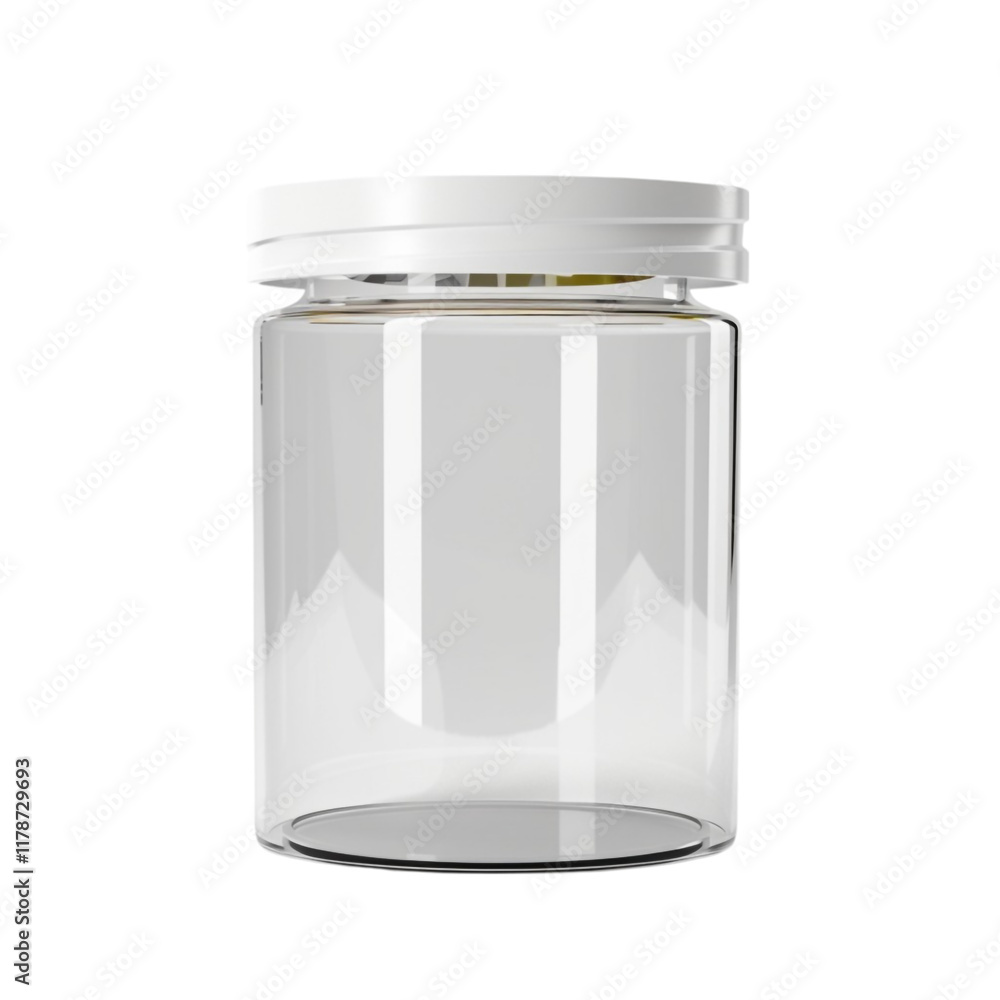 White Plastic Container Mockup Illustration Isolated on Transparent Background White Plastic Container Mockup Illustration Isolated on Transparent Background