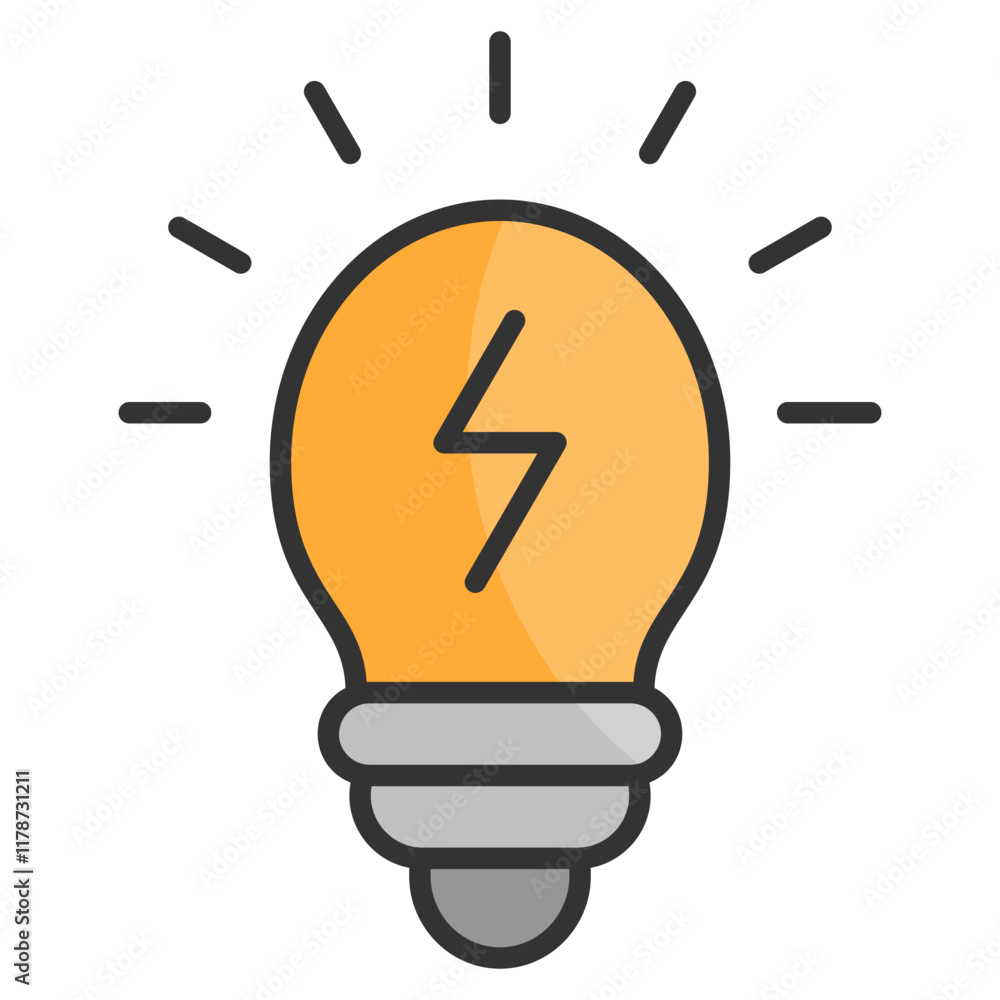 Led Lightbulb Icon Element For Design Led Lightbulb Icon Element For Design