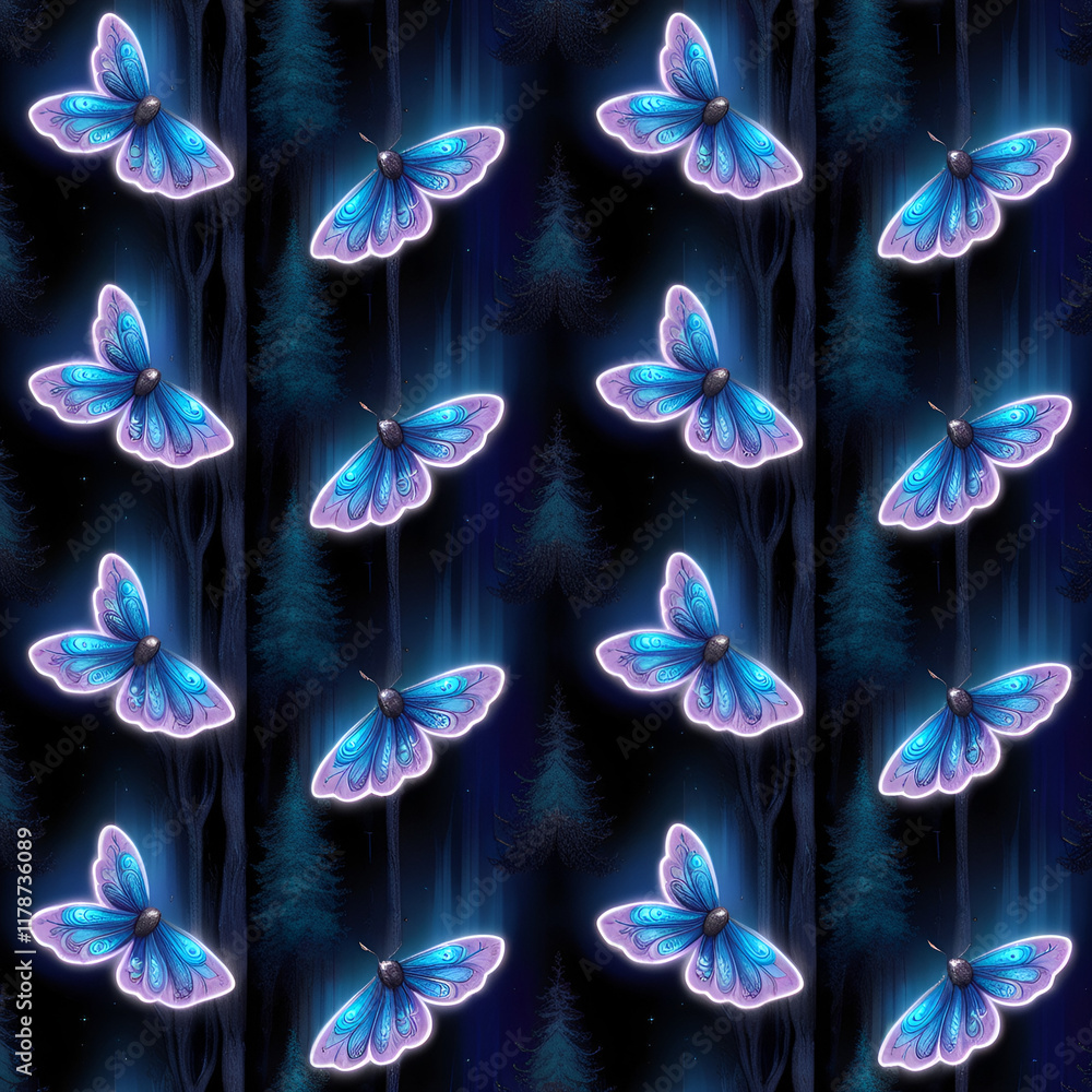 Christmas Blue Light Energy Bubble Pattern Design Christmas Blue Light Energy Bubble Pattern Design
