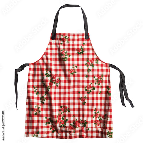 Isolated Apron for Culinary Use and Kitchen Decor on transparent background. photo