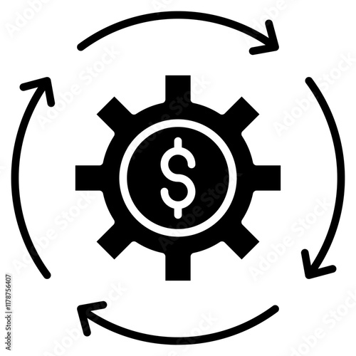 Automated Billing  Icon Element For Design