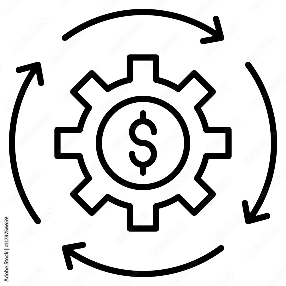 Automated Billing Icon Element For Design Automated Billing Icon Element For Design