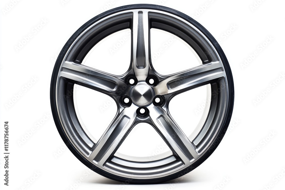 Sleek Silver Alloy Wheel Design for Modern Vehicles Sleek Silver Alloy Wheel Design for Modern Vehicles