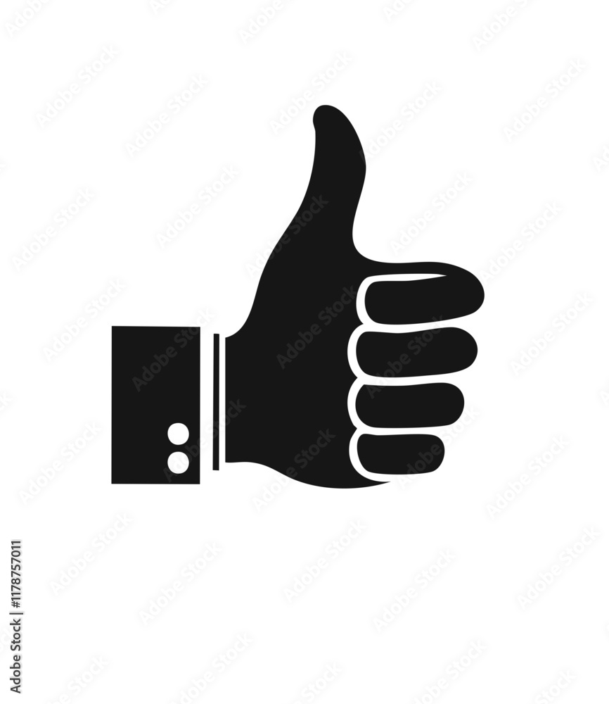 black thumb up icon vector art design black thumb up icon vector art design