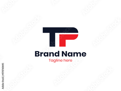 TP Letter Initial Logo Design Template Element