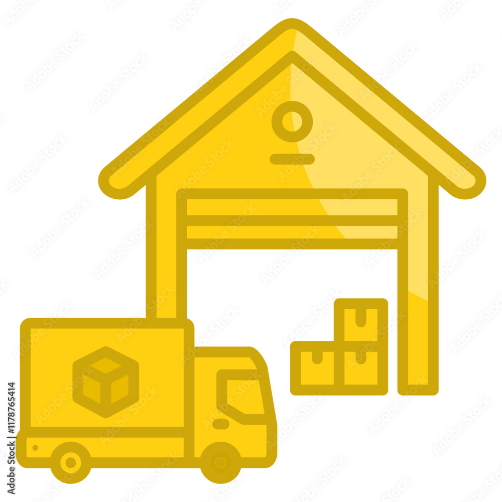 Industrial Warehouse Icon Element For Design Industrial Warehouse Icon Element For Design