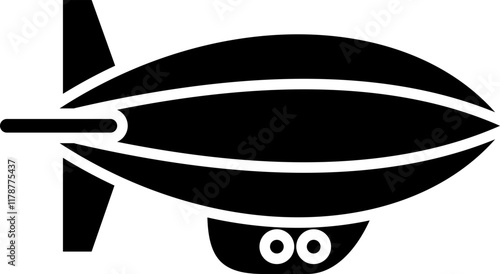 Silhouette Zeppelin Hot Air BAllon