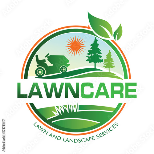 Professional Landcare Logo Design. Landscaping Services Business Logo.