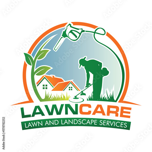 Professional Landcare Logo Design. Landscaping Services Business Logo.