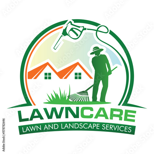 Professional Landcare Logo Design. Landscaping Services Business Logo.