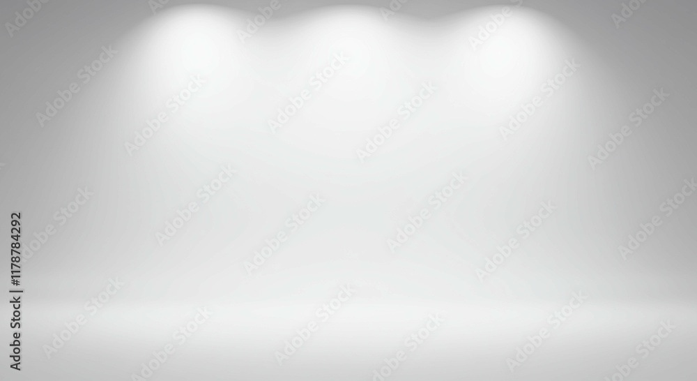 Studio Backdrop White Room Three Lights Blank Space Product Photography Studio Backdrop White Room Three Lights Blank Space Product Photography