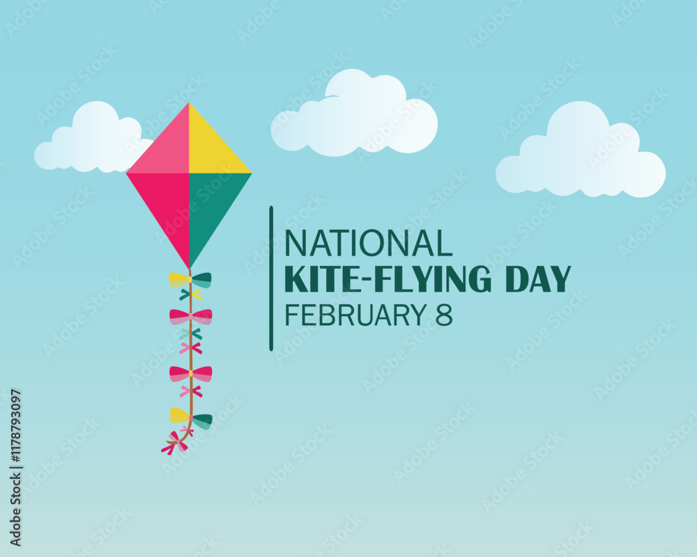 vector graphic of national kite-flying day good for national kite-flying day celebration. flat design. flyer design. flat illustration. vector graphic of national kite-flying day good for national kite-flying day celebration. flat design. flyer design. flat illustration.