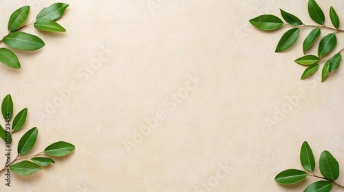 green leaves frame