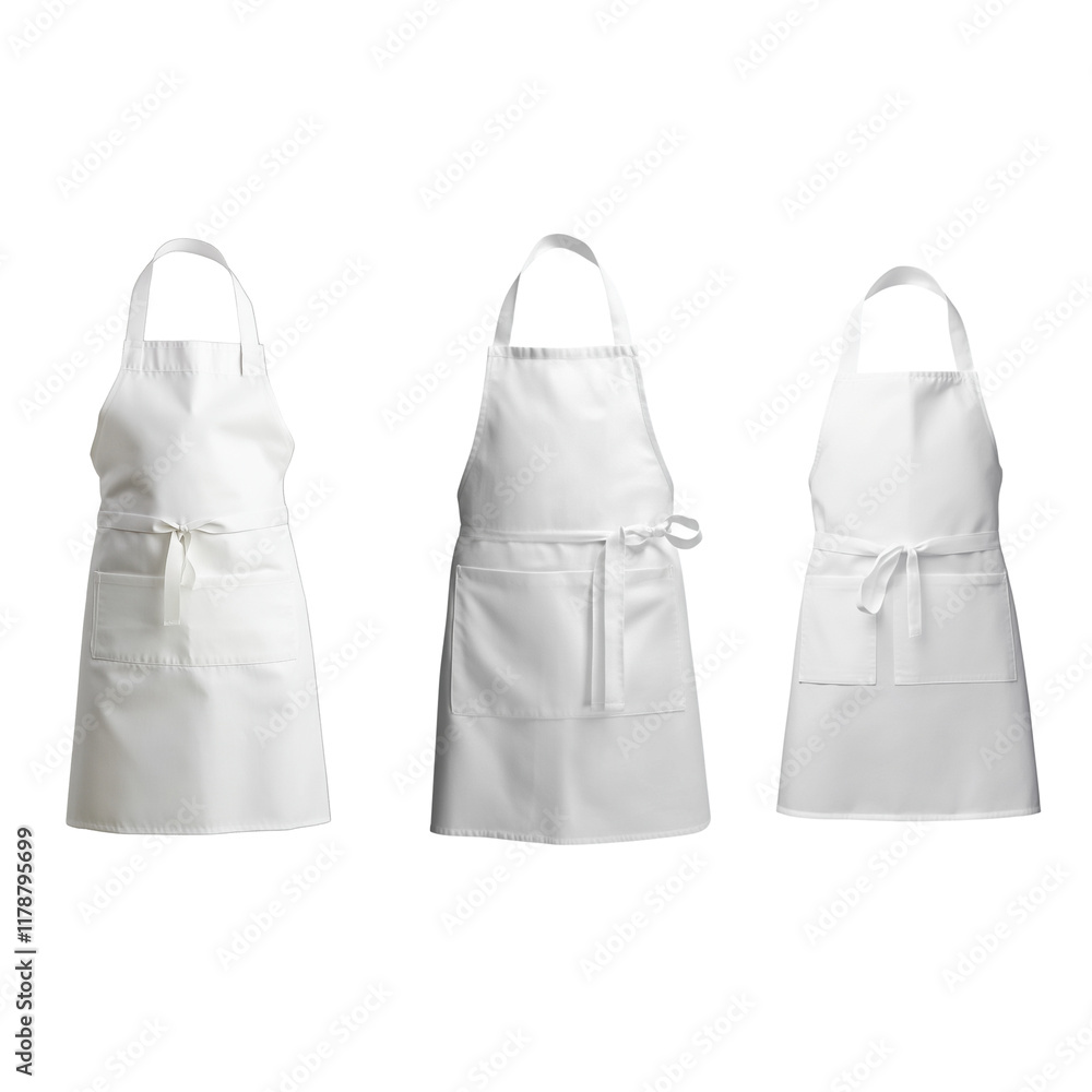 White apron, white background
White apron, white background
