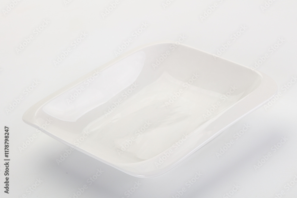 White ceramic empty plate dishware White ceramic empty plate dishware