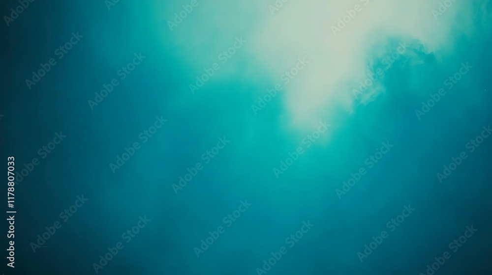 Obraz premium Teal Sky Abstract Cloud Formation Background