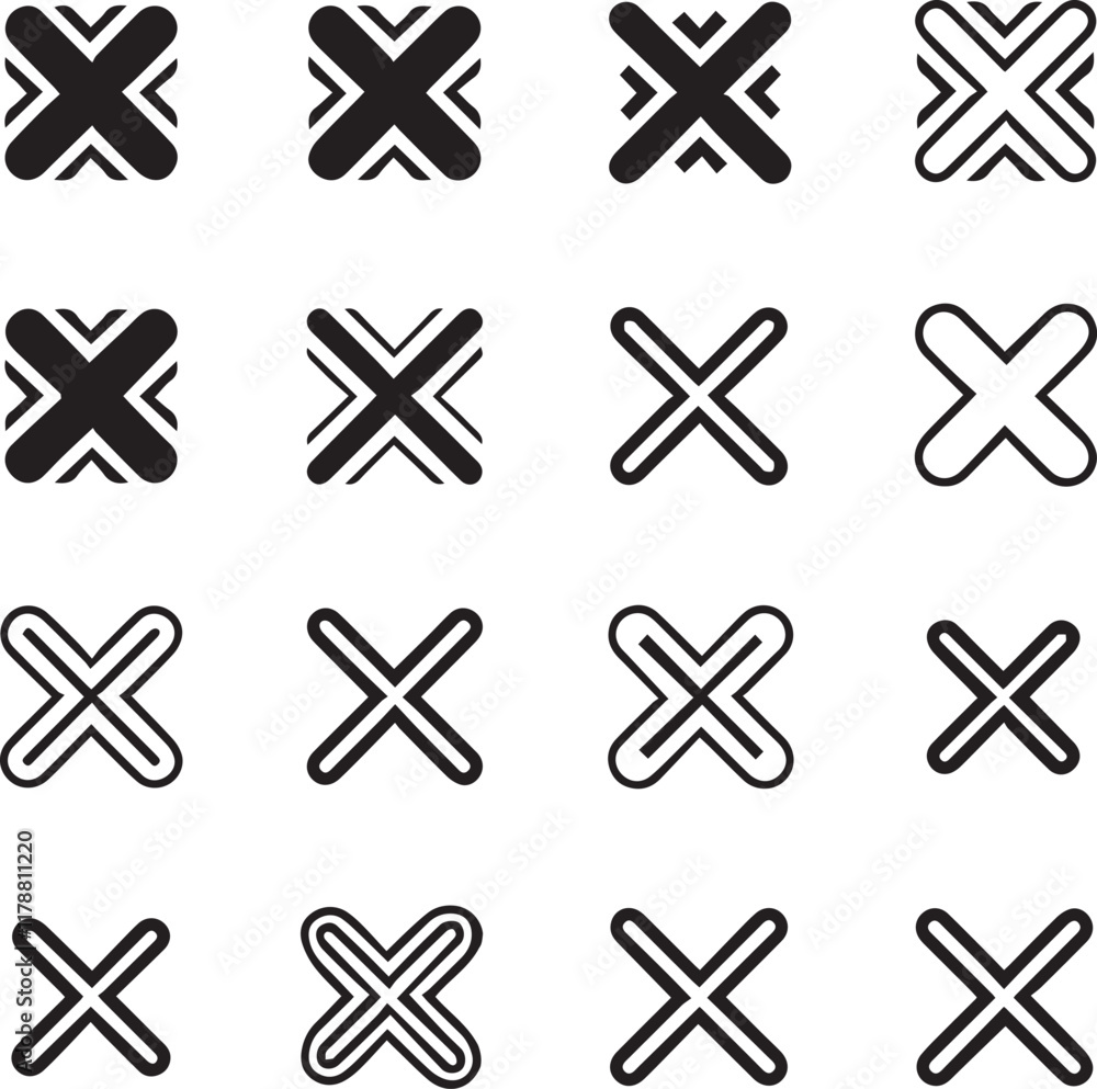 Fototapeta premium yes and no buttons.cross mark.