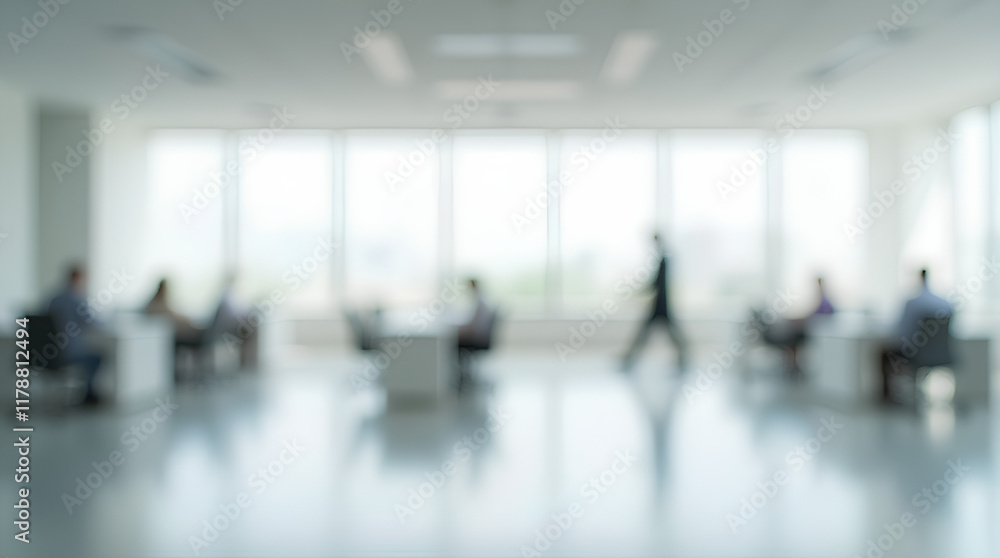 empty white business office with blurred background empty white business office with blurred background
