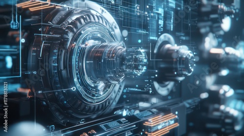 AI in predictive maintenance with sensor tech and automated repairs.