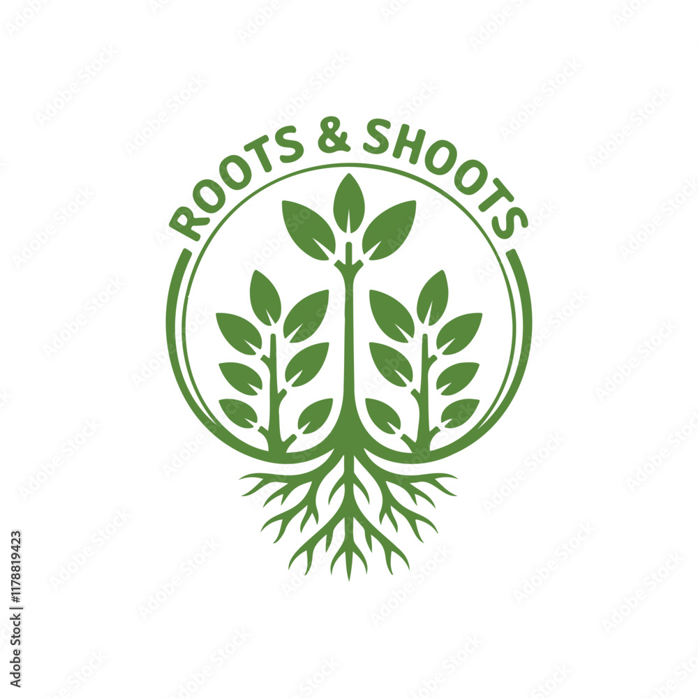 Obraz premium Green Tree Logo Design 