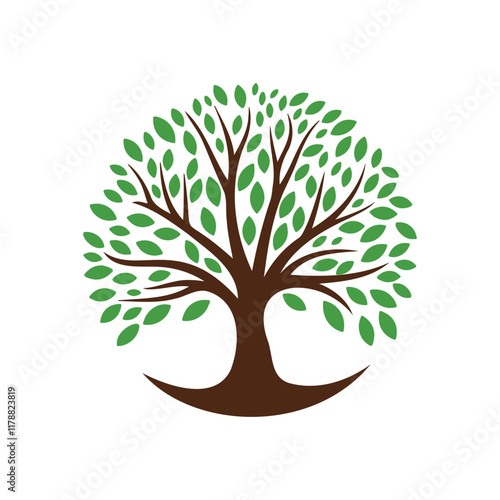 Green Tree Logo Design photo