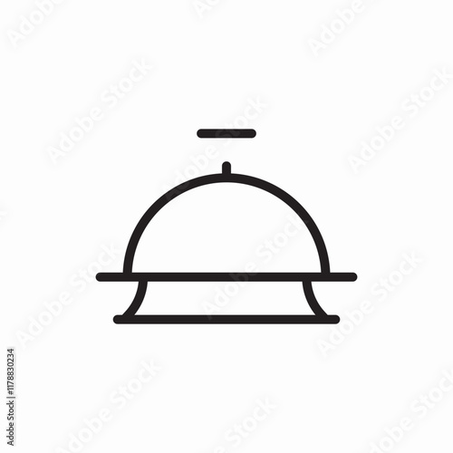 Restaurant food service cover icon vector sign