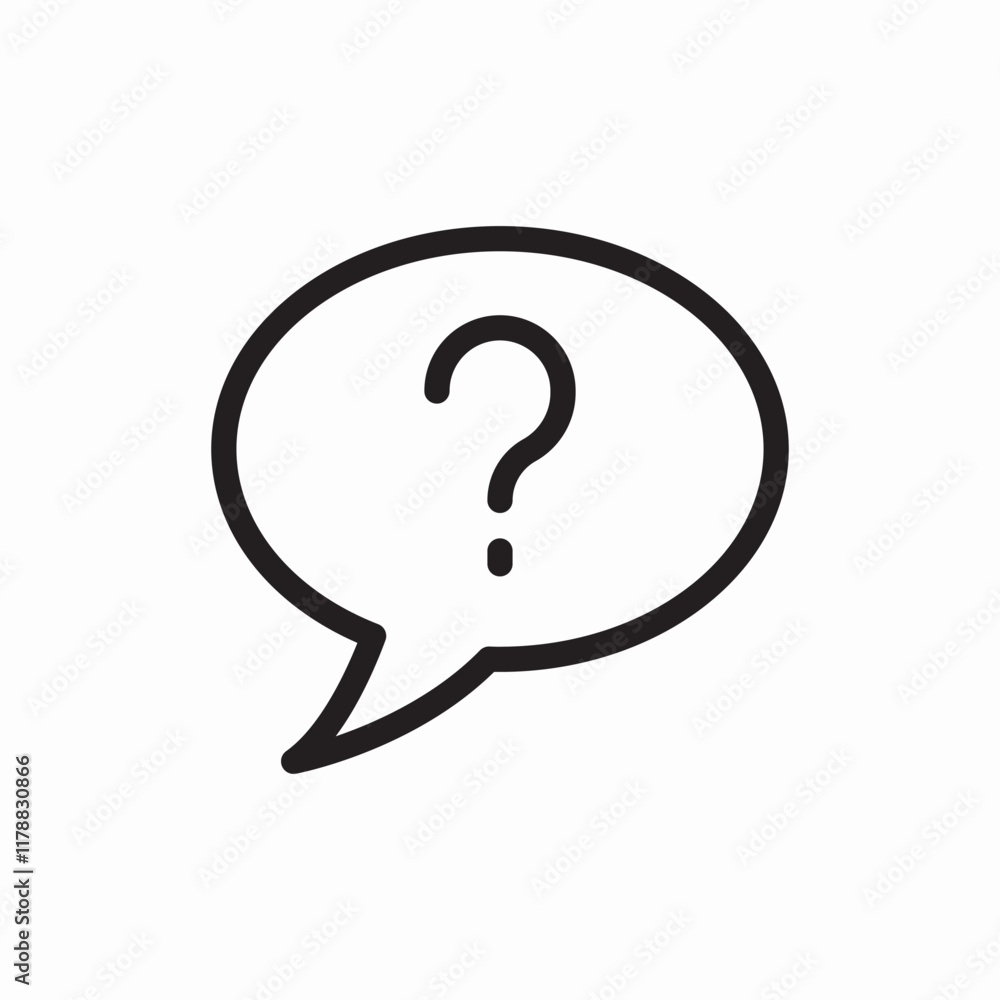 Question mark help support icon vector sign Question mark help support icon vector sign