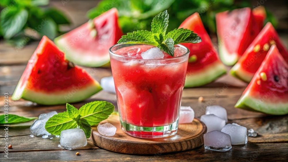 Quench your thirst with this refreshing watermelon margarita cocktail. High-definition photos included. Quench your thirst with this refreshing watermelon margarita cocktail. High-definition photos included.