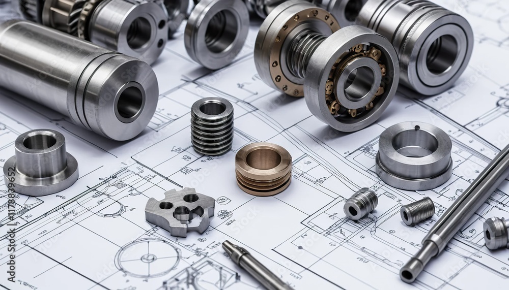Precision metal components, engineering drawings, mechanical parts, various machine elements. Precision metal components, engineering drawings, mechanical parts, various machine elements.