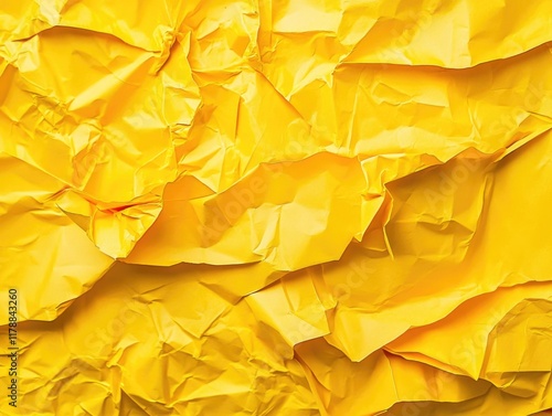 Wallpaper Mural Yellow Crumpled Paper Torontodigital.ca