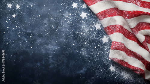 Patriotic American Flag Dra...