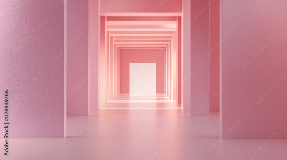 48.A minimalist 3D design with perfectly aligned heart shapes of varying dimensions framing a blank central area, on a delicate pastel pink background with subtle light effects. 48.A minimalist 3D design with perfectly aligned heart shapes of varying dimensions framing a blank central area, on a delicate pastel pink background with subtle light effects.