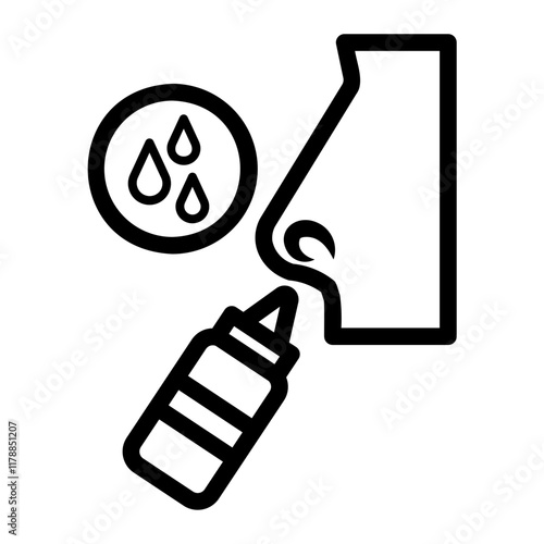 nasal Line Icon